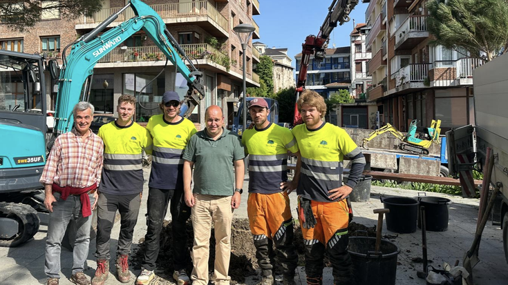 Udaberriko landaketa kanpainari ekin diote Irunen, egoera kaskarrean zeuden zuhaitzak ordezkatzeko