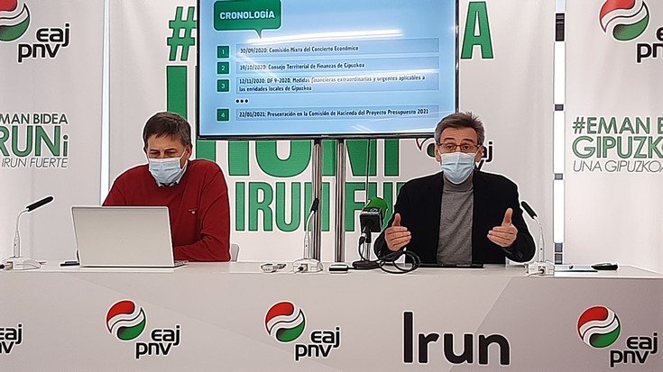 Irungo EAJk Udalak 2021ean dituen baliabide ekonomiko guztiak dirulaguntzetara bideratzeko aktibatzea exijitzen du