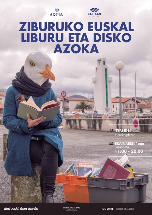Euskal diska eta liburu azoka izango da Ziburun larunbatean