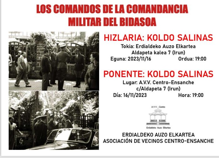 "Los comandos de la Comandancia Militar del Bidasoa", Koldo Salinas