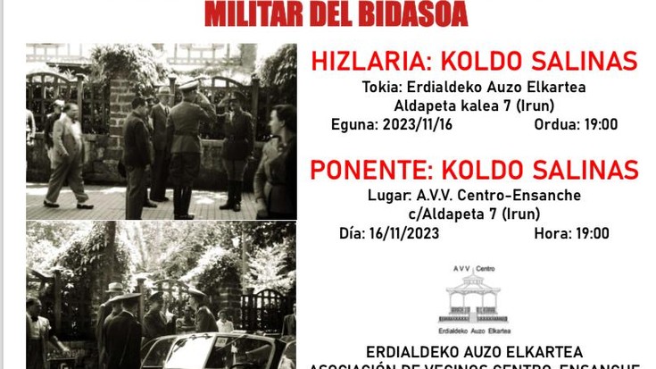 "Los comandos de la Comandancia Militar del Bidasoa", Koldo Salinas
