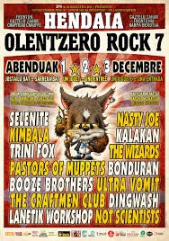 Olentzero Rock festibala ostiraletik igandera bitarte Hendaian