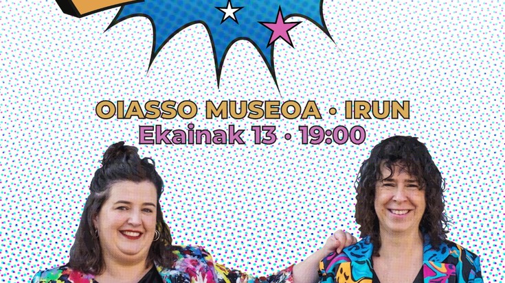 Ztandap binakako bakarrizketa ortzegunean Irungo Oiasso Museoan
