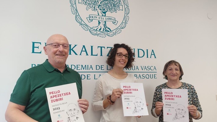 Pello Apezetxearen omenez beka deialdia egin dute lehen aldiz Bortzirietako Euskara Mankomunitatean
