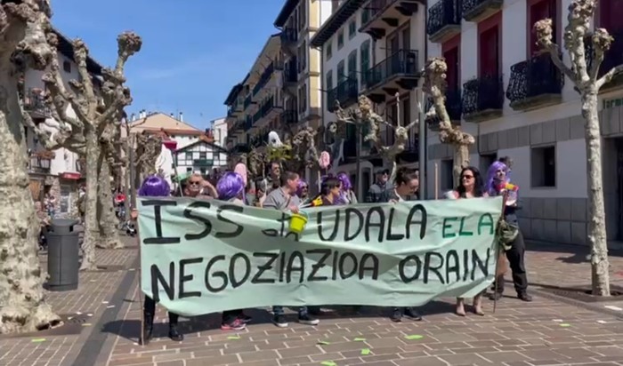 Hondarribiko garbitzaileak 18 eguneko grebaldian sartu dira