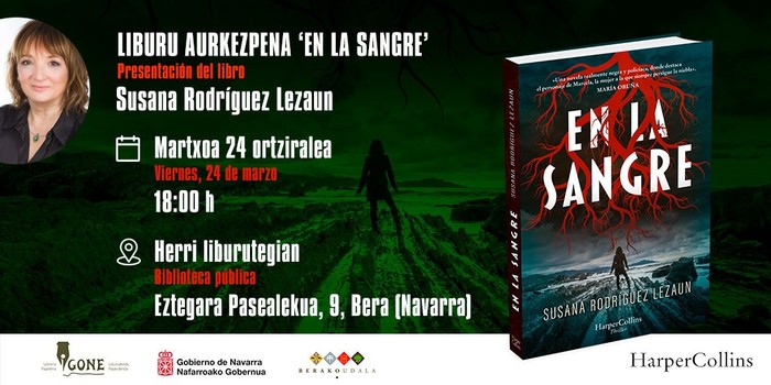 Susana Rodriguez Lezaunek bere azken liburua aurkeztuko du ortziralean Beran
