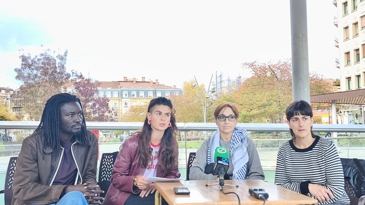 «Nor bizi den eta nor hiltzen den erabakitzen duen» migrazio politika faxista eta arrazismo instituzionala salatu dute Irunen