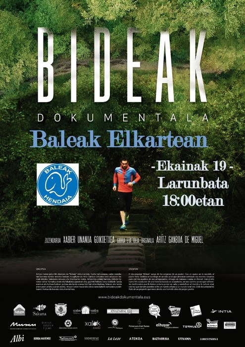 'Bideak' dokumentalaren proiekzioa Baleak elkartearen bidez
