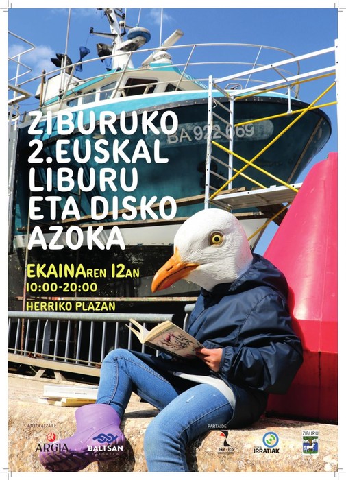 Argiak eta Baltsan Elkarteak Ziburuko 2. Euskal  liburu eta disko azoka antolatu dute
