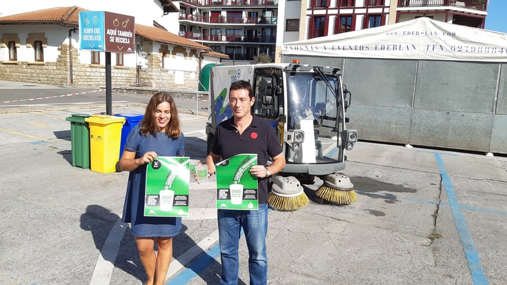 Jaietan ere ingurumenaren aldeko jarrera nagusitu dadin neurriak hartu ditu Hondarribiako udalak eta TX Zerbitzuak