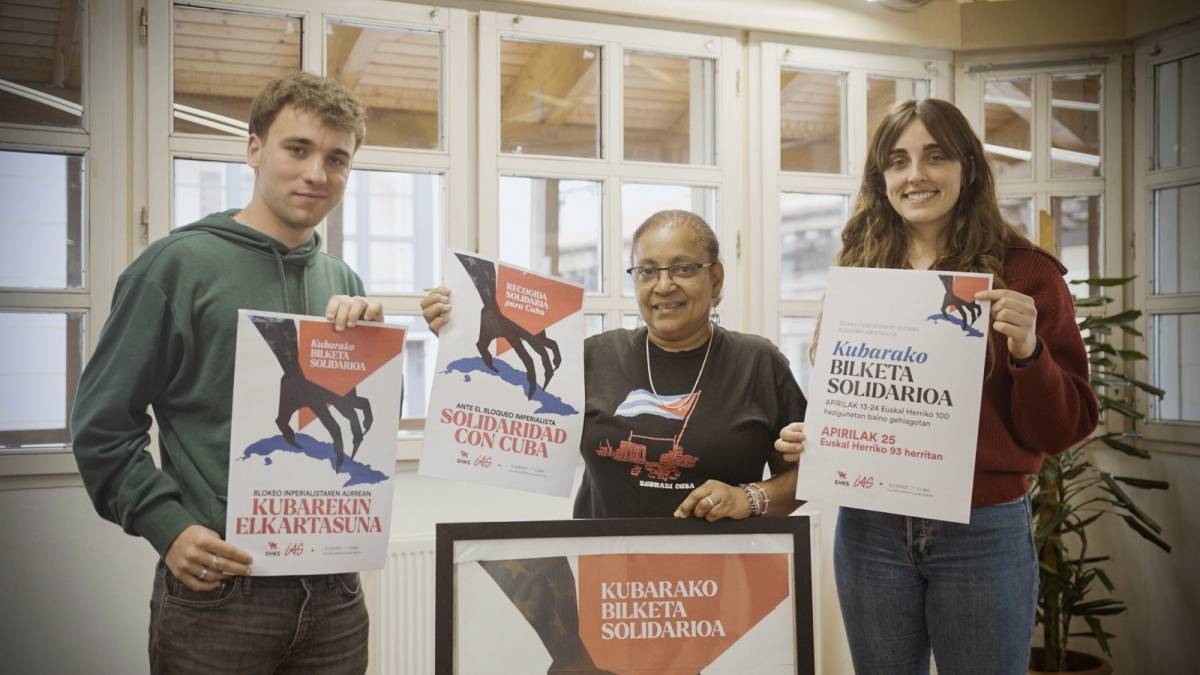 Kubako «blokeo inperialista» arintzeko elikagaiak eta oinarrizko materiala biltzeko kanpaina Bidasoan ere