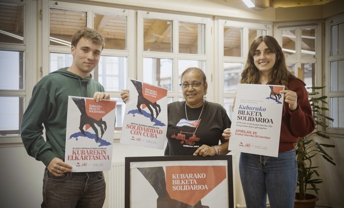 Kubako «blokeo inperialista» arintzeko elikagaiak eta oinarrizko materiala biltzeko kanpaina Bidasoan ere