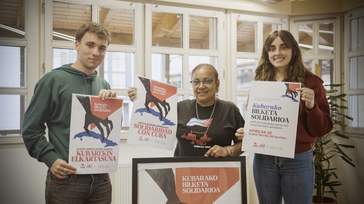 Kubako «blokeo inperialista» arintzeko elikagaiak eta oinarrizko materiala biltzeko kanpaina Bidasoan ere