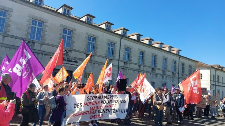 “Austeritate politiken” aurka greba eguna da gaur Ipar Euskal Herriko funtzio publiko eta pribatuan
