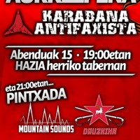 Karabana Antifaxistaren aurkezpena Irungo HAZIA herriko tabernan