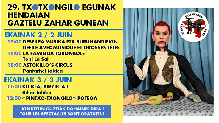 Bueltan dira txotxongilo egunak 