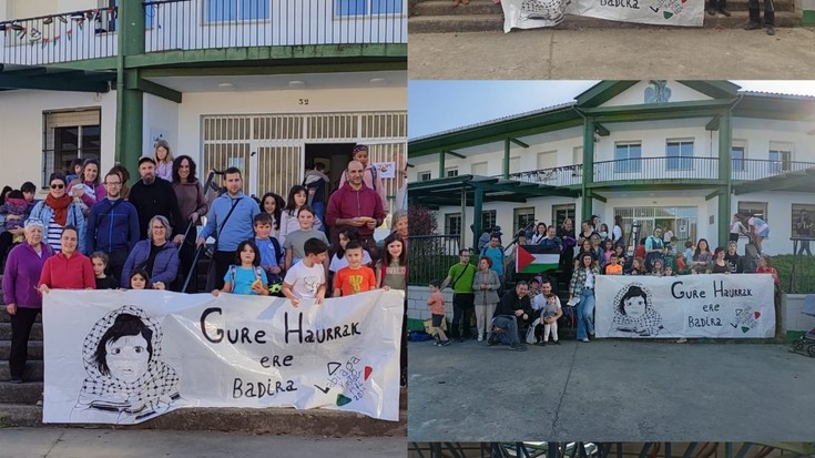 Berako Labiaga Ikastolakoak ortzegunero 16:30ean elkartzen dira «Gure haurrak ere badira» lelopean