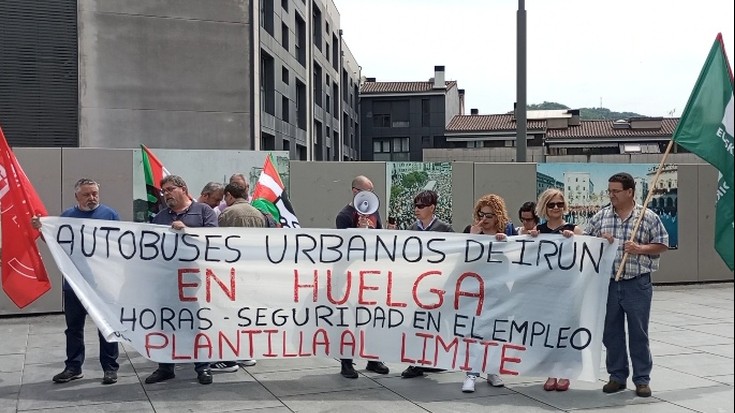 Irunbuseko grebaren ondorioz, jaietan %30eko zerbitzu minimoak besterik ez
