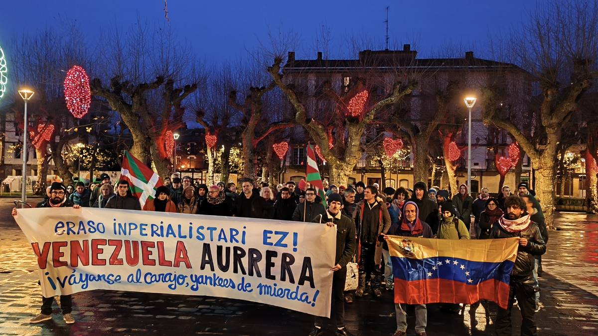 AEBek Venezuelan egindako "eraso inperialista kriminala" salatu dute Irunen