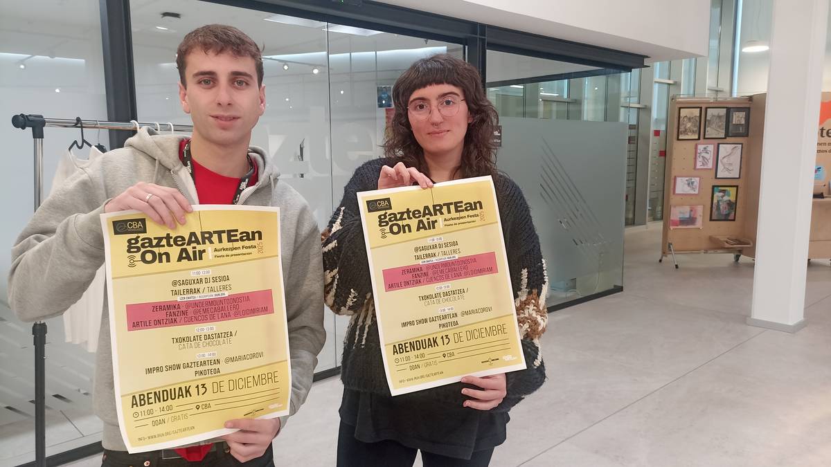 GazteARTEan espazioaren aurkezpen festa Irunen, abenduaren 13an