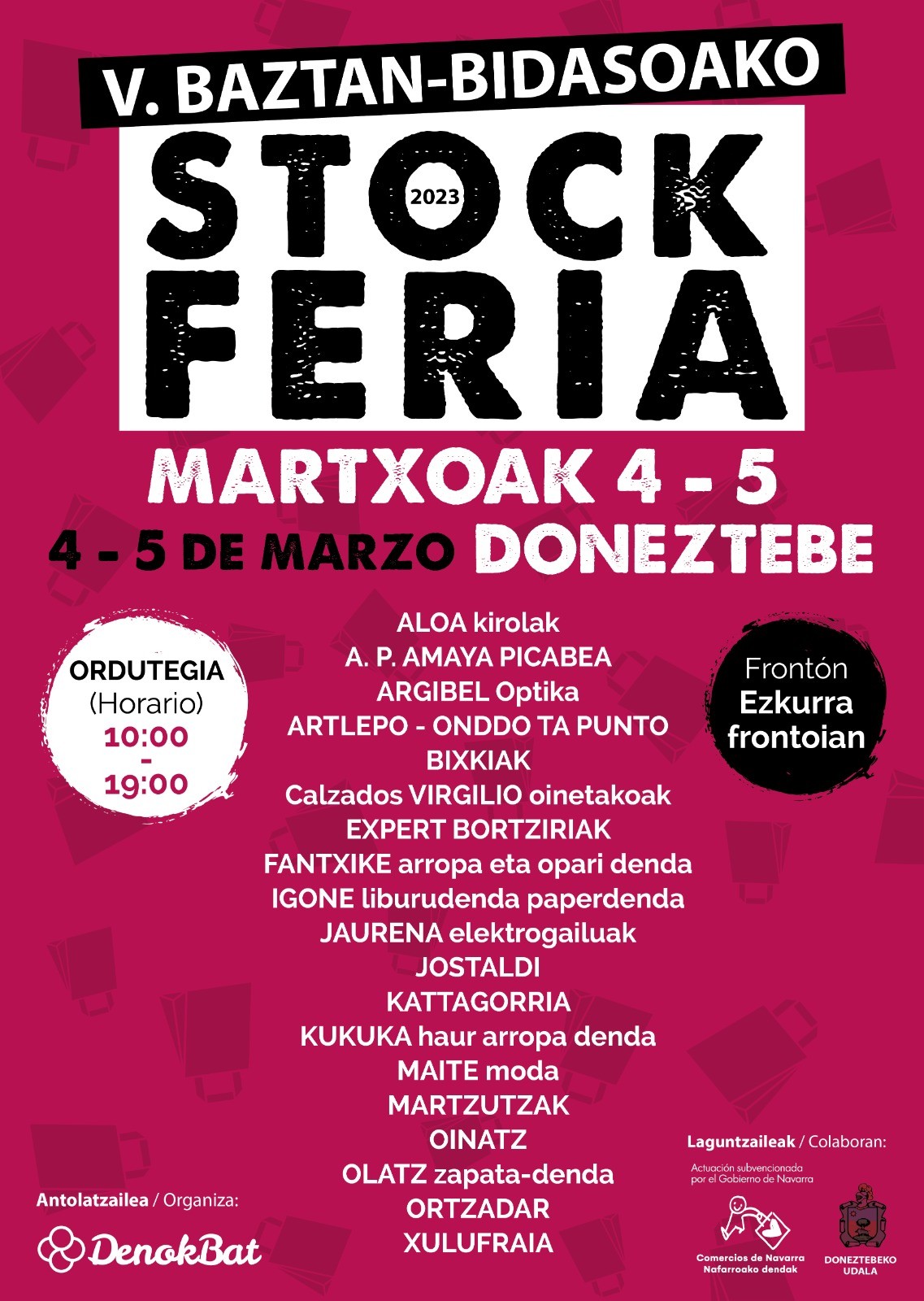 Baztan Bidasoako V. Stock Feria ospatuko dute Donezteben 