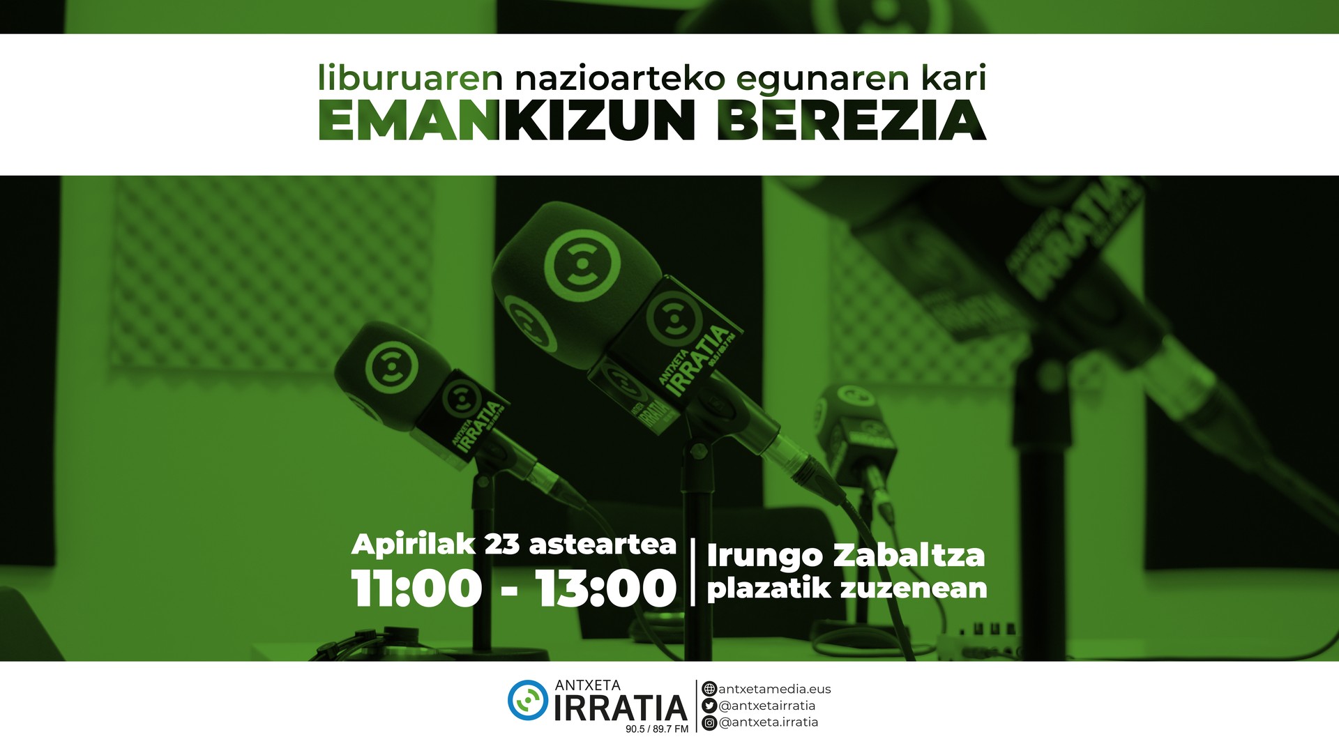 Emankizun berezia eginen dugu bihar Liburuaren Nazioarteko Eguna kari