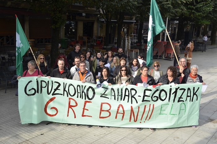 ELA sindikatuak beste bi greba egun deitu ditu abenduaren 10ean eta 11n Gipuzkoako adinekoen egoitzetan