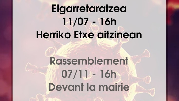 Konfinamenduaren aurkako mobilizazioak Hendaian