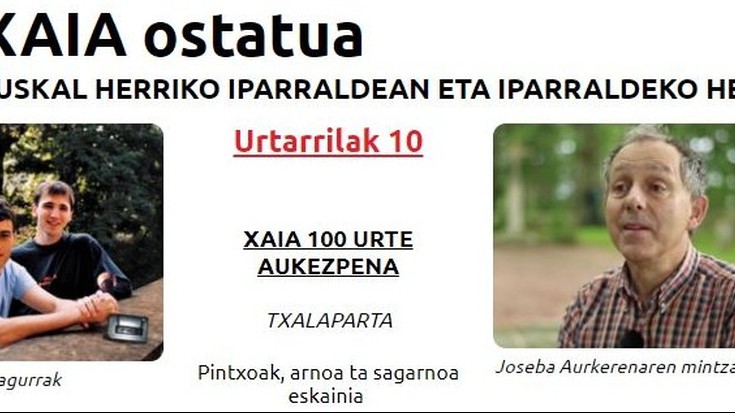 Xaia, atzerabegirako ttipi bat etorkizuna eraikitzeko 