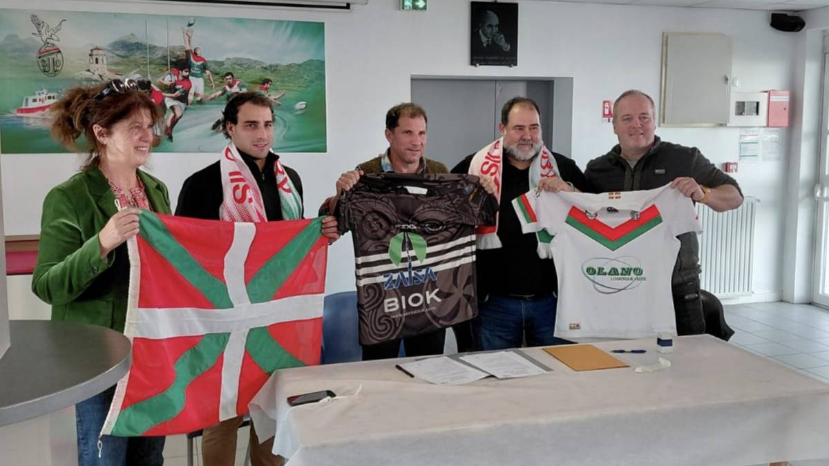 Harrobian eta klubaren kudeaketan eragingo duen «sustrai sakoneko» hitzarmena izenpetu dute Txingudi Rugby eta Donibane Lohizuneko Olympique klubek