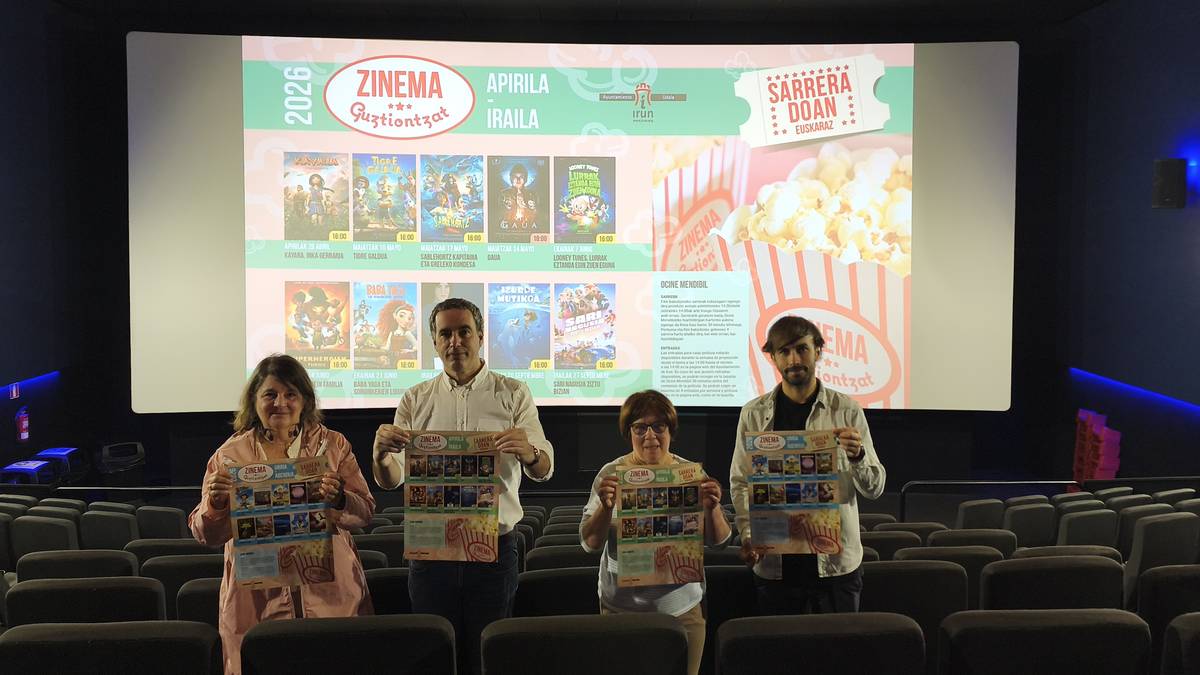'Zinema Euskaraz' ekimena urte osora eta irundar guztientzat zabaldu du Euskara Zerbitzuak