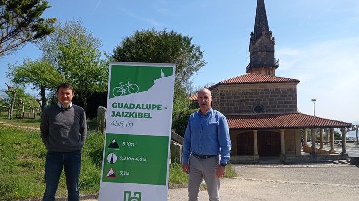 Guadalupe-Jaizkibelgo igoera balioan jartzeko seinaleak ezarri dituzte