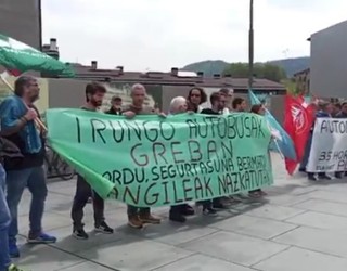 Sanmartzialetarako 14 greba egun deitu dituzte Irunbuseko gidariek