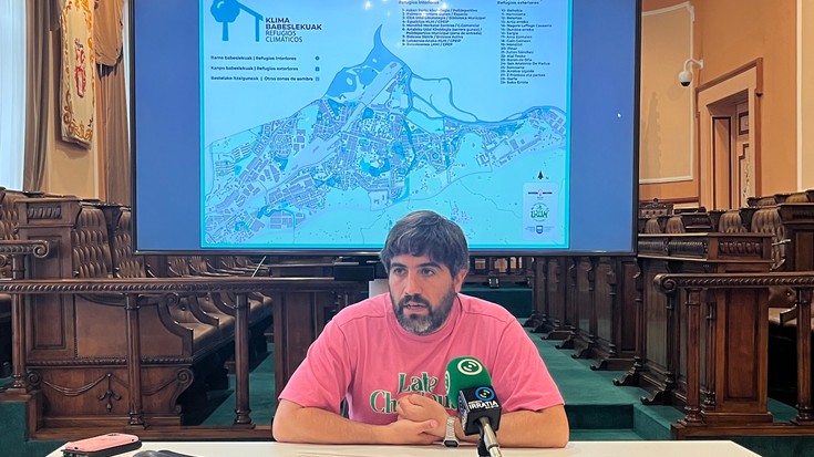 Muturreko beroaldietatik babesteko Aterpe Klimatikoen Mapa zehaztu dute Irunen