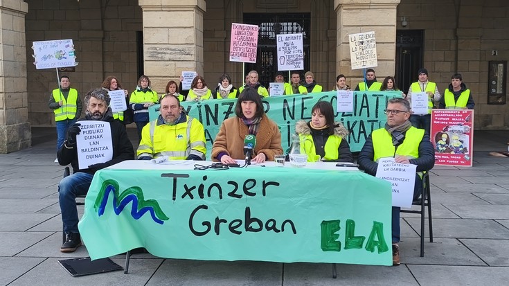 Zuzendaritzak negoziatu ezean greba mugagabera joko dute Txinzerreko langileek