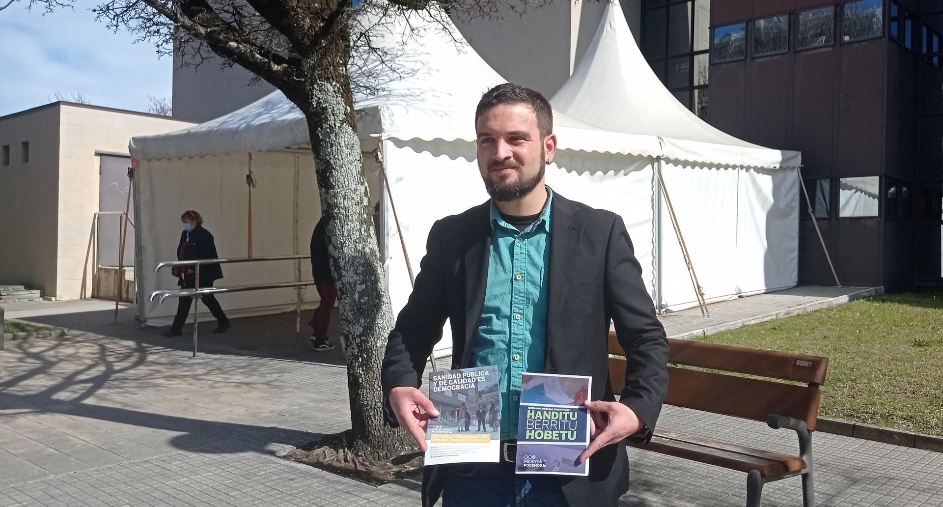 David Nuño (Elkarrekin Podemos): «Eusko Jaurlaritza osasungintza planarekin kea saltzen ari da, hitz asko dago hemen baina aurrekontu gutxi»