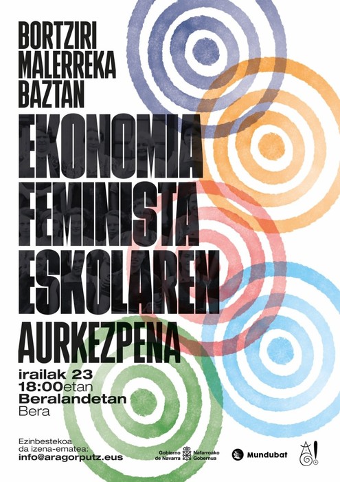 Aragorputzek Ekonomia Feminista Eskola aurkeztuko du ortzirale honetan Beran