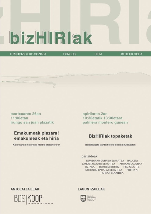 BDS koop-ek "bizHIRIak" foro aurkeztu du 