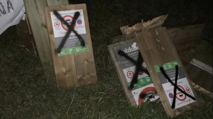 Udalak eta Azeri elkarteak irmoki gaitzetsi dituzte Jaizkibel mendian izandako ekintzak