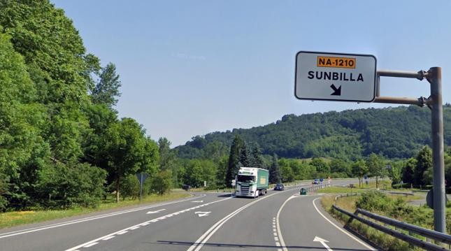 Aste honetan N-121-A errepidea moztua egonen da Sunbilla parean