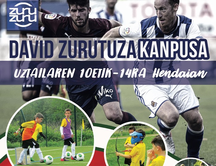 David Zurutuzak Hendaian eskainiko du aurten udako haurrendako Futbol Kanpusa