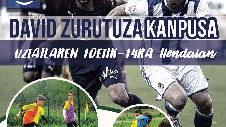 David Zurutuzak Hendaian eskainiko du aurten udako haurrendako Futbol Kanpusa