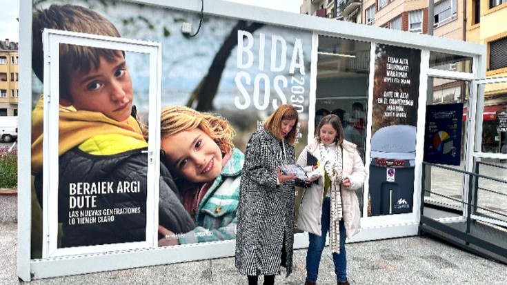 BidaSOS kanpaina Larreaundi, Olaberria, Behobia, Bidasoa eta Artia auzoetara iritsi da