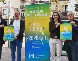 Udal aurrekontu parte-hartzailea berme guztiekin egingo dute Hondarribian lehenbiziko aldiz