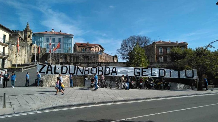 Zaldunborda Gaina 1993az geroztik mehatxatutako eremua dela oroitarazi du Eguzki talde ekologistak 