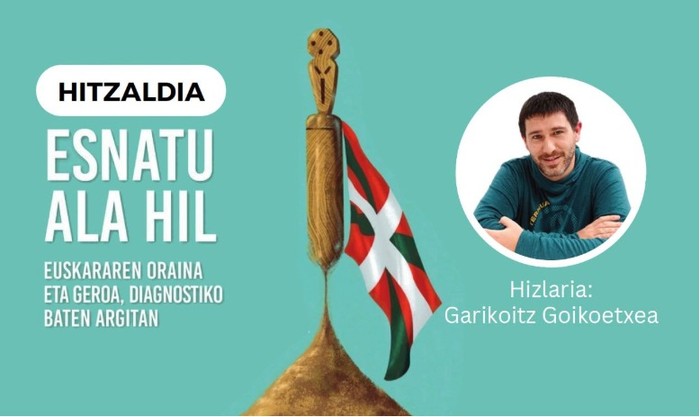 Beran ‘Esnatu ala hil’ hitzaldia eskainiko du Garikoitz Goikoetxeak ostegunean