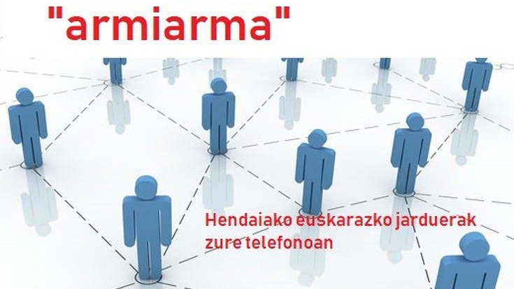Hendaian antolatzen diren euskarazko ikusgarri eta hitzorduak "Armiarma" aplikazioan kontsulta daitezke 