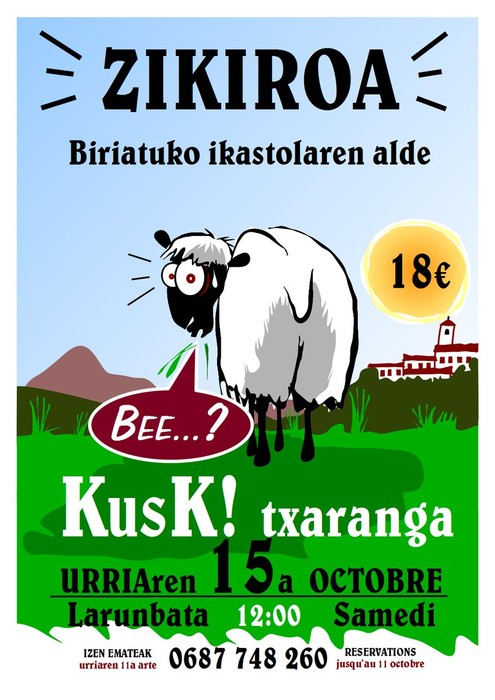 Zikiroa, Biriatuko ikastolaren alde