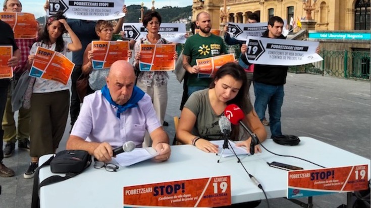 Langile klasearen pobretzearen aurrean manifestatzeko deia luzatu du Eskubide Sozialen Kartak