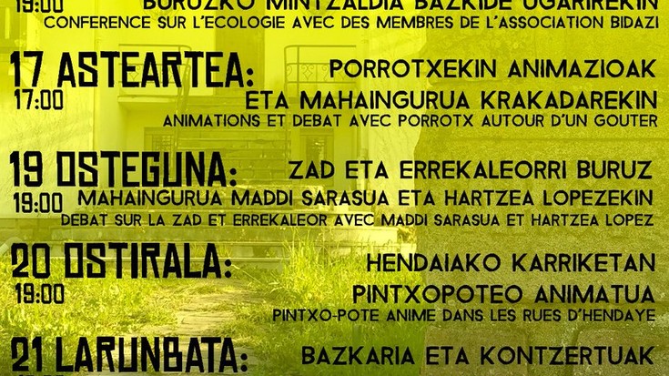 Kanporaketaren aurka, Argia (H)astea antolatu dute Sasiko Gaztetxean 